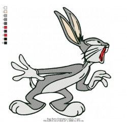 Bugs Bunny Embroidery Cartoon_11